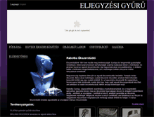 Tablet Screenshot of eljegyzesi-gyuru.hu